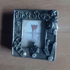 Connoisseur First Steps Nursery Picture Frame Metal Miniature Magnetic 