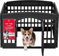 Lightweight 4-Panel Dog Playpen - Easy Assembly Pet Enclosure for Small Dogs