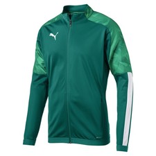 PUMA Cup Training Full Zip Jacket Youth Boys Green Casual Athletic Outerwear 656