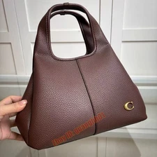 Brand New Lana Shoulder Bag 23 Maple CM545 Outlet Maple Color LEATHER BAG