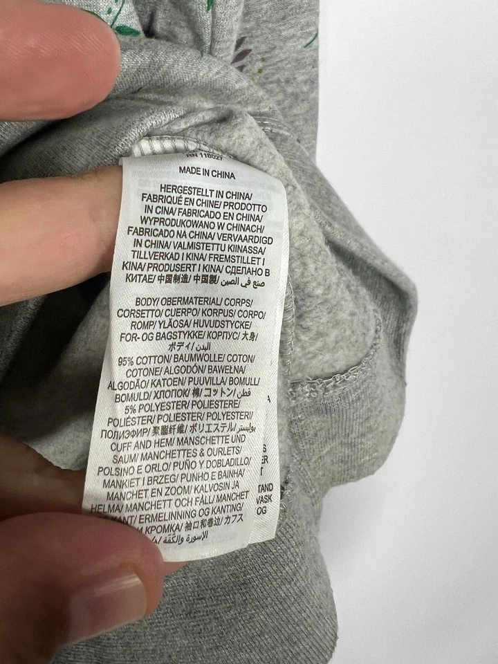 BODEN Sweatshirt - Small - Grey - Floral - Great Condition - Women’s - Imagem 4 de 4