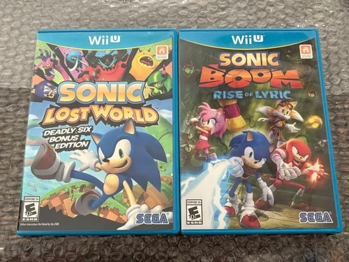 Sonic Lost World + Sonic Boom Rise of Lyric (Nintendo Wii U, 2013) Complete VG