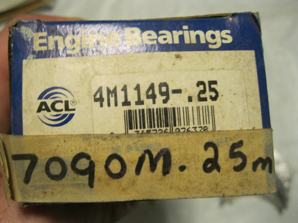Engine Crankshaft Main Bearing Set ACL 4M1149 .25 Foto 4 de 4