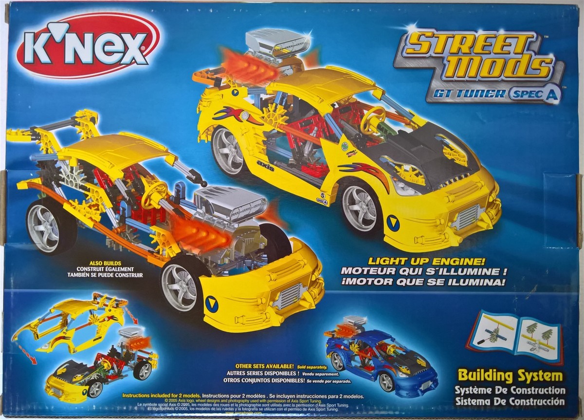 Knex - 159 Pce STREET MODS GT TONER SPEC A LIGHT UP ENGINE