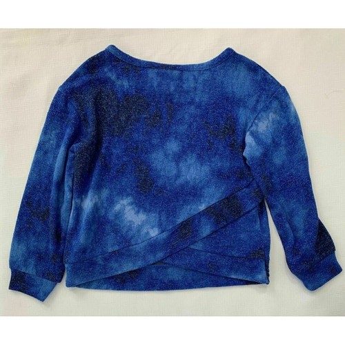 NWT Baby Gap Girls 2T 2 Years Blue Tie Dye Softspun Long Sleeve Jogger Set - Picture 7 of 11