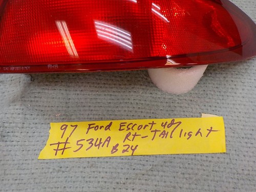 1997 ford escort 4dr right passenger side rear tail light tail lamp - Picture 4 of 24