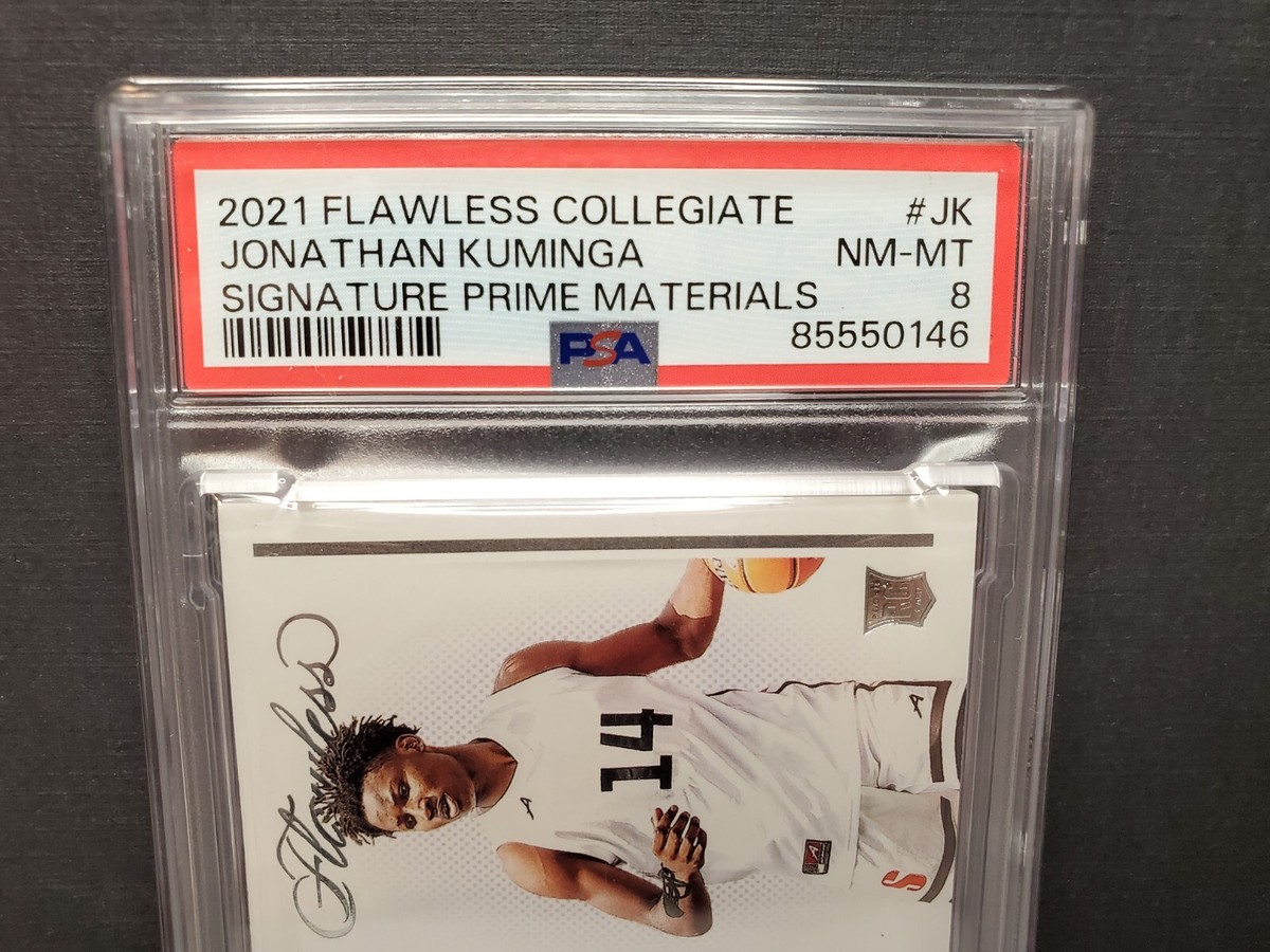 2021 Panini Flawless Collegiate Jonathan Kuminga Rookie Patch Auto 