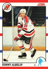 Tommy Albelin 1990-91 Score Canadian #378 New Jersey Devils Hockey