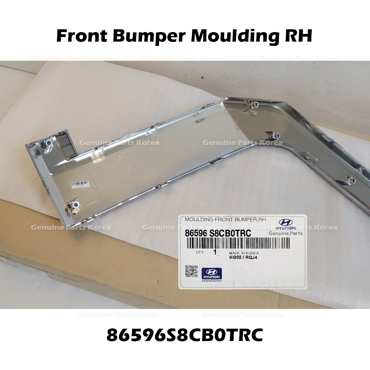 ⭐Genuine⭐ Front Bumper Moulding RH 86596S8CB0TRC for Hyundai