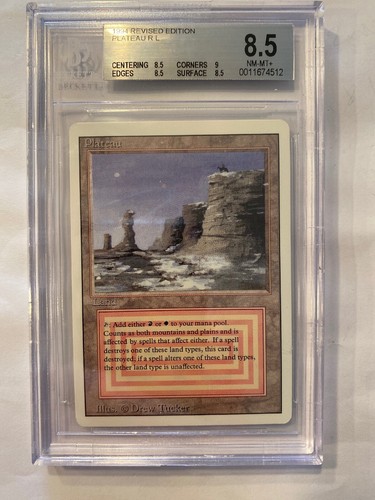 Plateau Revised BGS Graded (8.5) 8.5/8.5/9/8.5 Beauty NM-MT+ MTG (RG) 4RCards - Picture 6 of 7