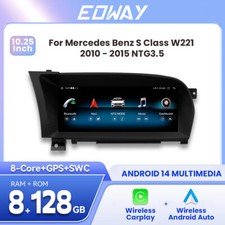 Mercedes Benz S Klasse W221 10,25" Autoradio Wireless Android13 128GB 2006-2015 Mercedes Benz S Klasse W221 10,25" Autoradio Wireless Android13 128GB 2006-2015