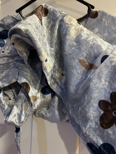 neXt GENERATION Kids Girls XL Dress Soft Light Blue Floral Vintage USA - Picture 14 of 14