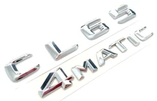 #1 CHROME CL65+4MATIC REPLACEMENT FOR MERCEDES REAR TRUNK EMBLEM BADGE DECAL LID