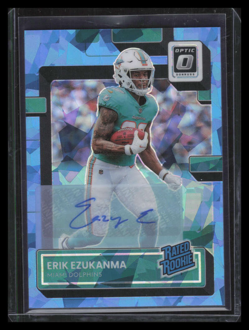 2022 Donruss Optic Rated Autographs Ice 239 Erik Ezukanma Rookie Auto 12/15