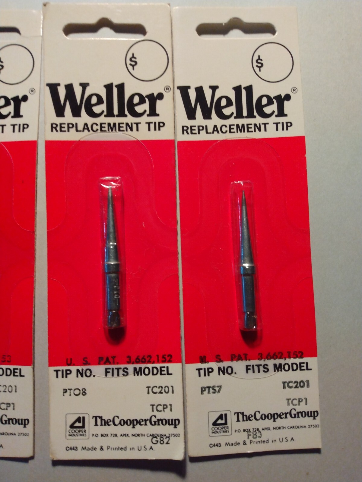 8 WELLER SOLDERING IRON TIPS TCP/TC201, PTM7 PTO7 PTL7 PTO8 PTC7 PTK7 PTE7 PTS7 eBay