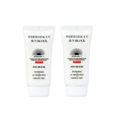 JIGOTT Whitening UV Sun Block 70ml 2.36oz * 2ea SPF50+ PA+++