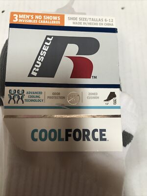 COOL FORCE Calze No-Show Uomo – Confezione Da 3, Taglia 6-12, Blu/Verde/Grigio