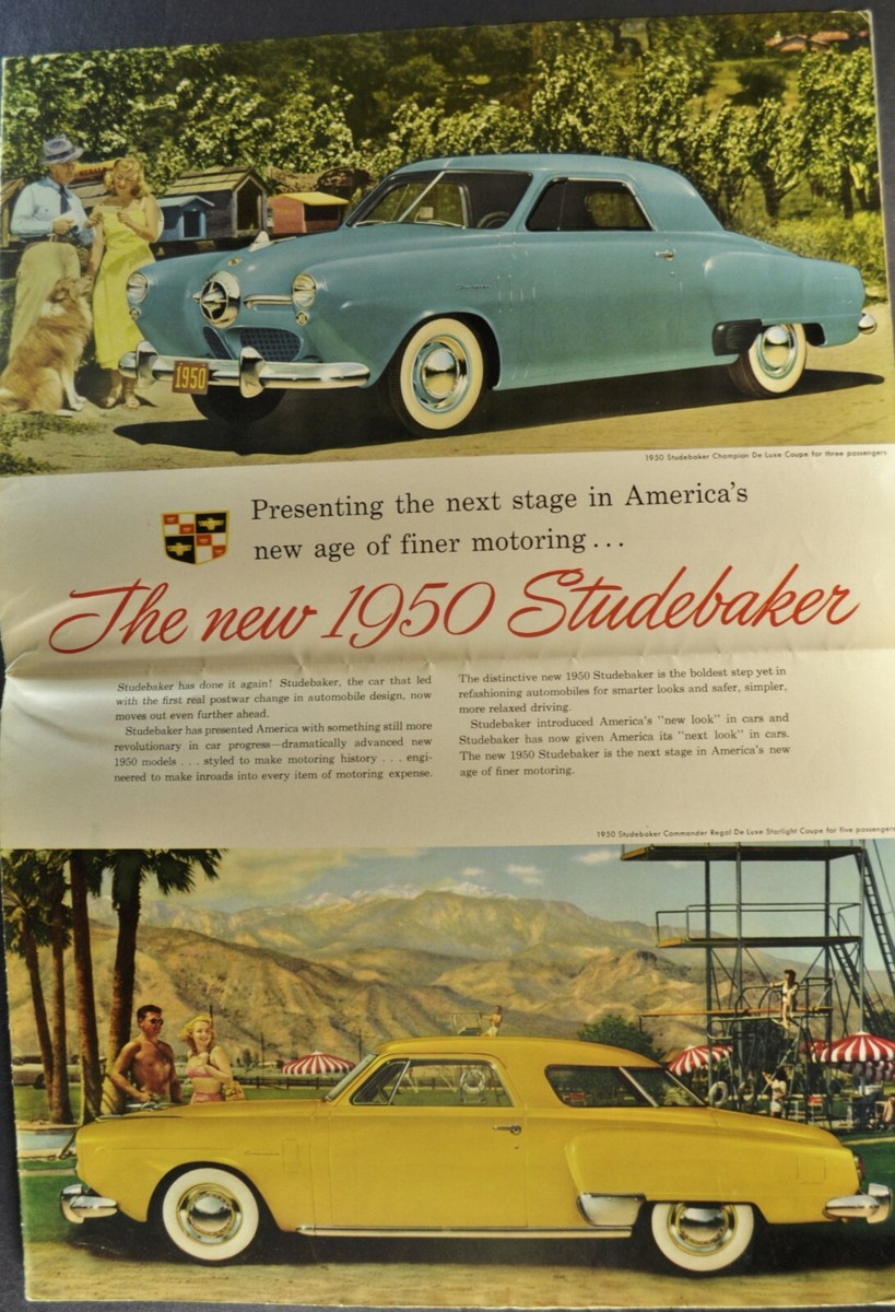1950 Studebaker Brochure Commander Champion Land Cruiser Excellent 