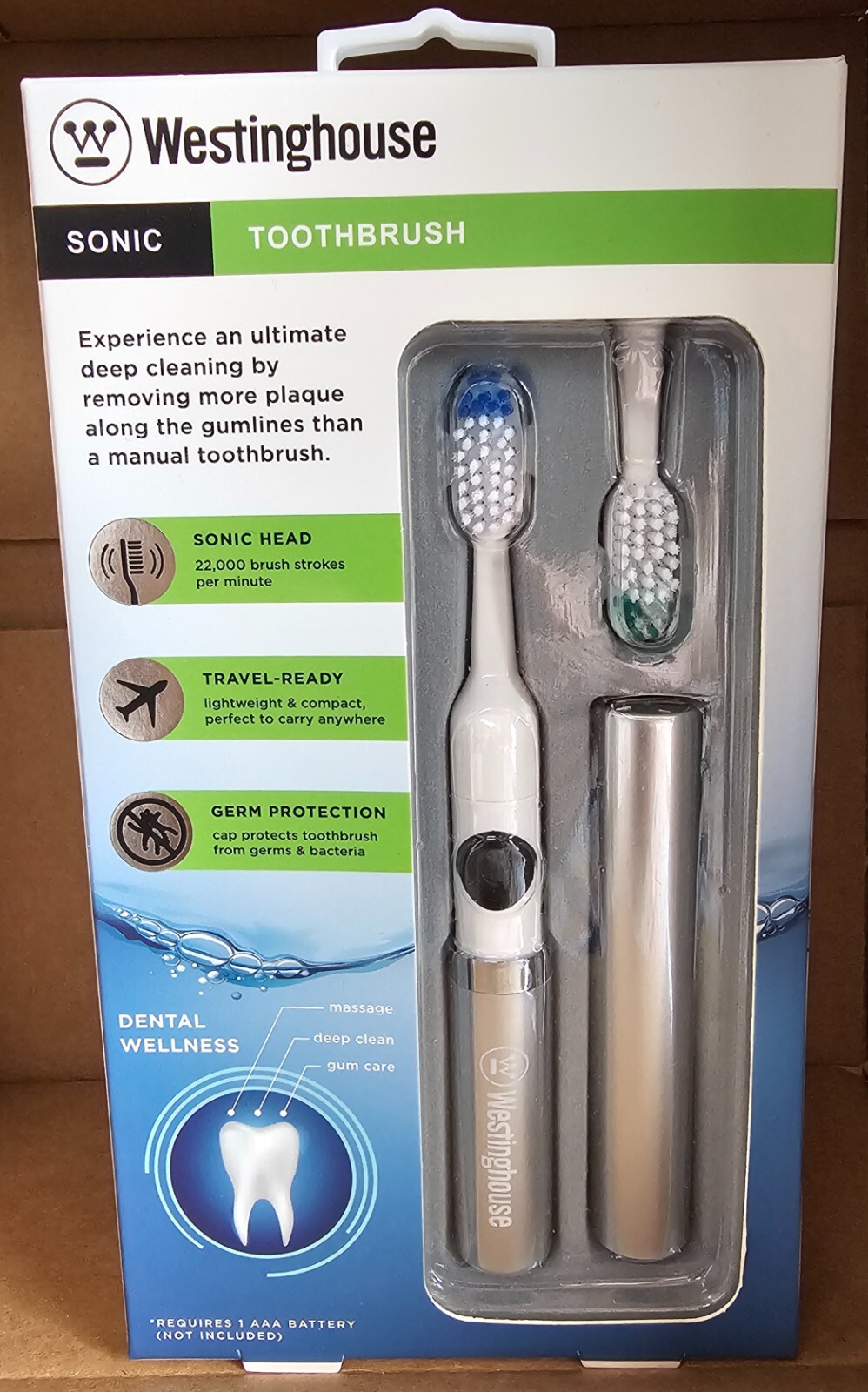 Westinghouse Sonic Toothbrush. Travel Ready Germ Protection eBay