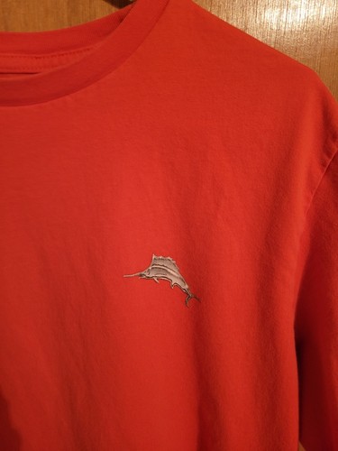 Tommy Bahama Relax Men's T-Shirt "Spin Class" Orange Size Large - Picture 3 of 7