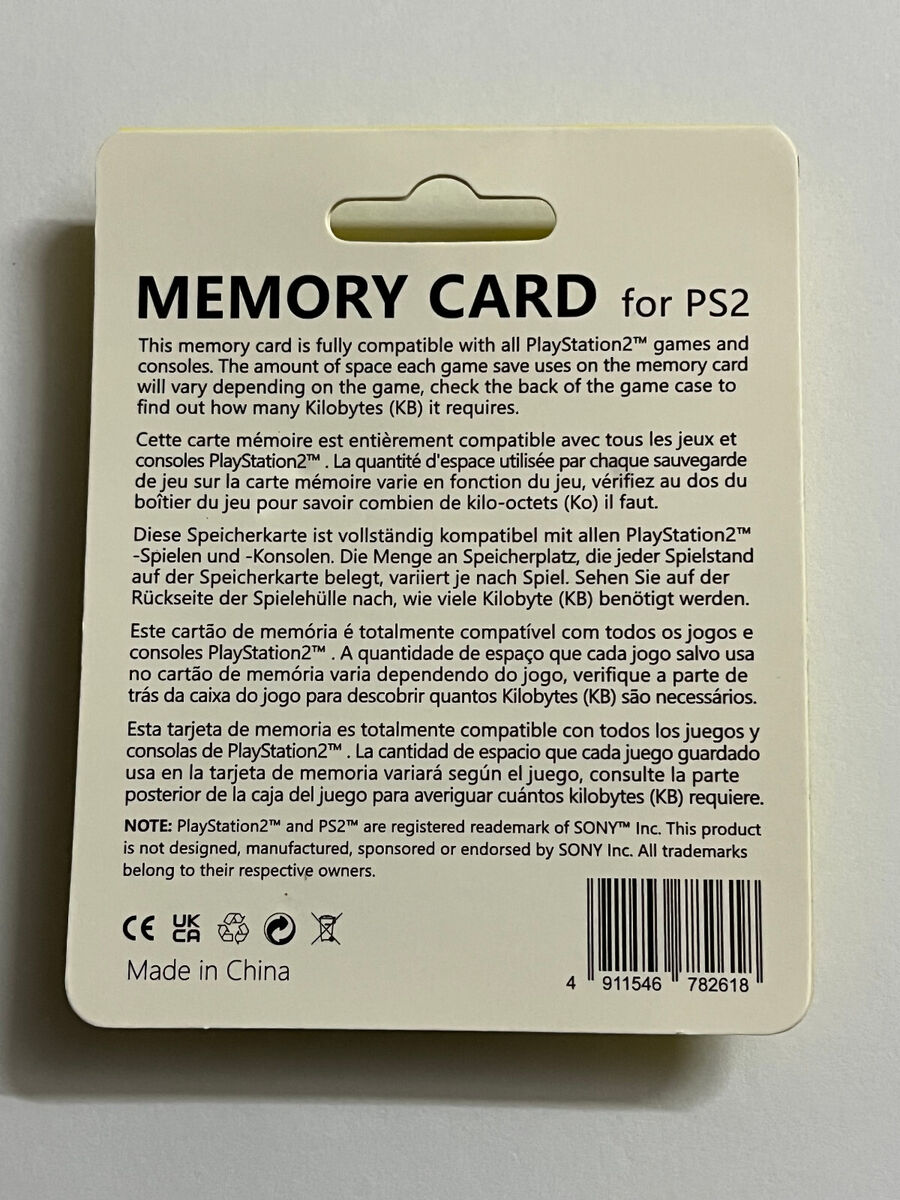 NEW PS2 MEMORY CARD 256MB FOR SONY PLAYSTATION 2 Real Memory in single card