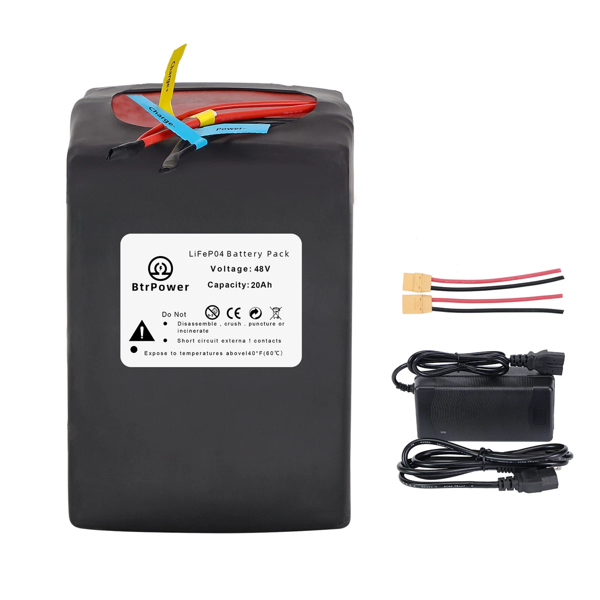 Batterie Lithium Ebike AFTERTECH 24V 20Ah 20000mAh Rechargeable - 135x110x68mm