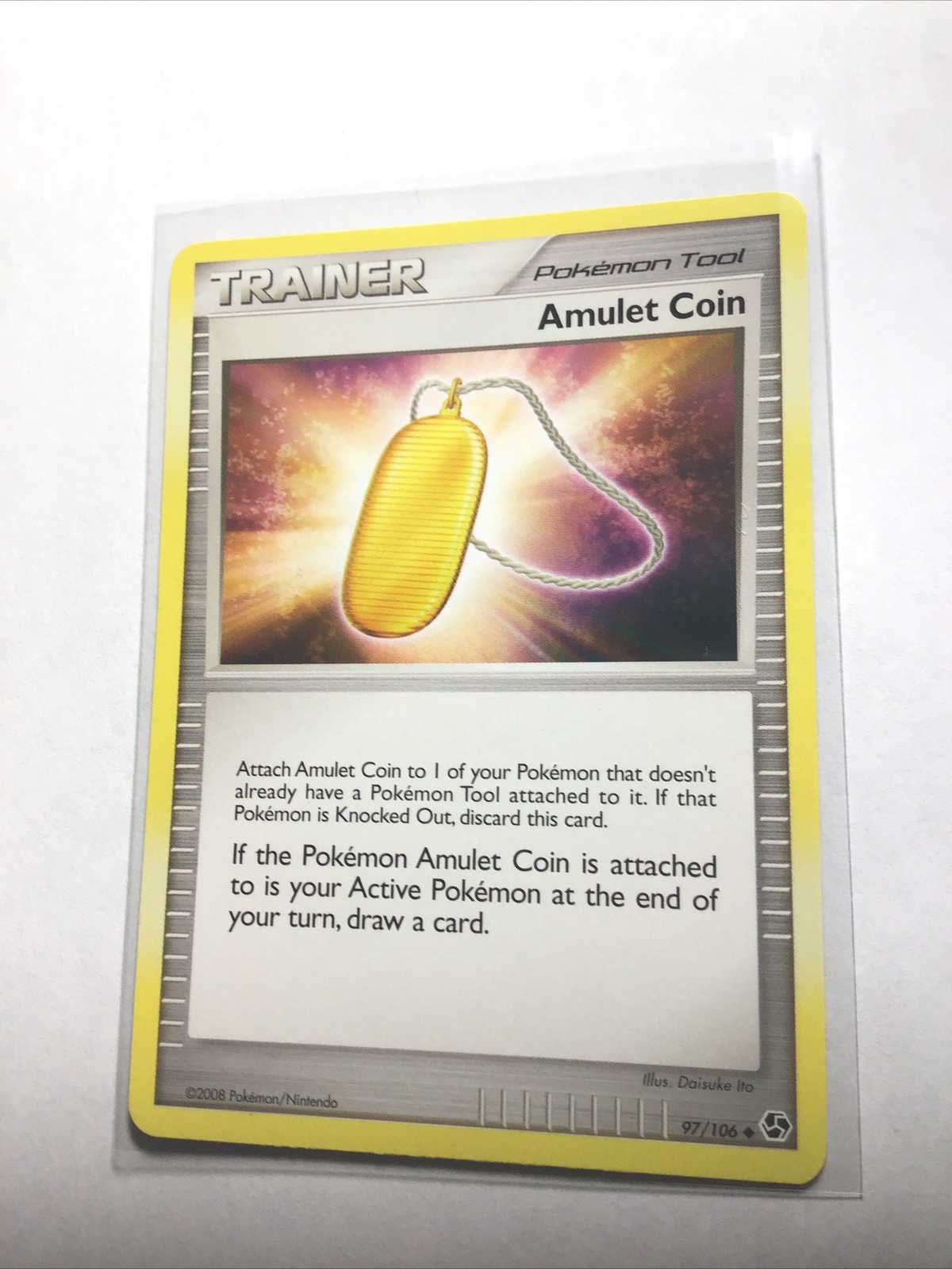 AMULET COIN - 97/106 - Great Encounters - Pokemon Card - NM