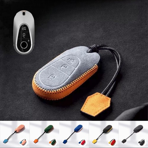 KUNIO Custodia per chiave adatta per Mercedes Classe C W206 Classe S W223 S300 S350 S400 S450 S350L S500L E53 accessori TPU chiave auto cover portachiavi, bianco, 3 Tasten