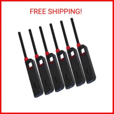 6 Pack - Vezee Fuel Included Handi BBQ Grill Click Flame Long Stem Lighter - Ref