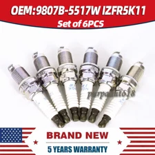 6PCS NGK IZFR5K11 3657 Laser Iridium Spark Plugs Honda Odyssey Pilot Acura MDX