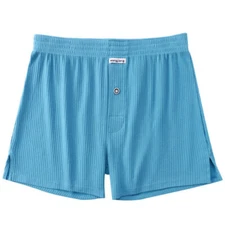 Mens Cotton Underwear Loose Boxers Shorts Cotton Soft Arrow Pants Open Flying