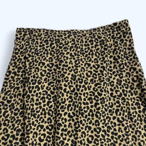OLD NAVY Beige Black Animal Print Midi Skirt Size S PETITES Pullover - Picture 3 of 7