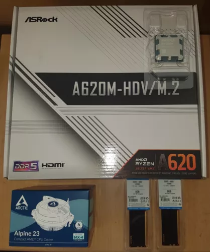 Aufrüstkit Bundle AMD Ryzen 5 8400F AM5 ASRock MB A620M u. 16 GB - keine Grafik