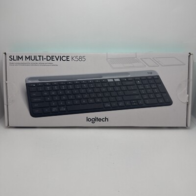 Logitech K585 Multi-Device Slim Wireless Keyboard Graphite