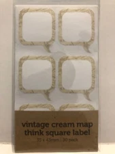 30Pcs Craft Packaging Sealing Sticker Label Kraft Paper Self adhesive DIY