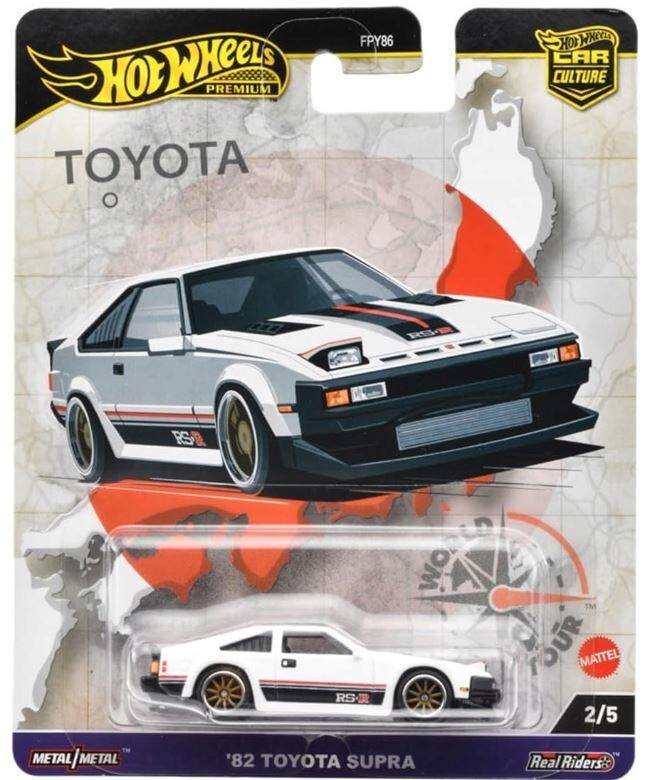 HOT WHEELS PREMIUM CAR CULTURE WORLD TOUR 2/5 '82 Toyota Supra