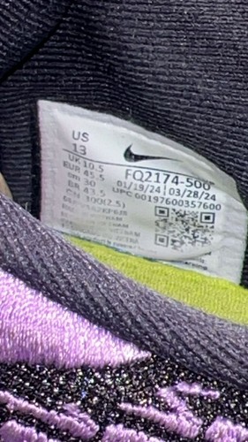 Zapatos para mujer Nike Sabrina 2 Court Vision, púrpura, talla 13 EE. UU. - Imagen 6 de 7