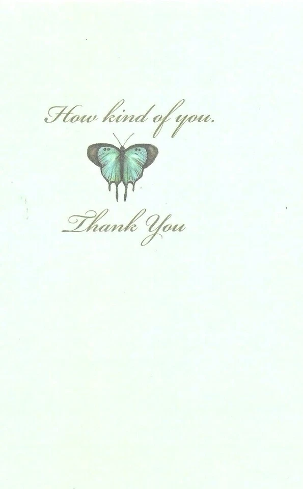 Blue Butterfly Butterflies Kindness Thank You Greeting Card By Leanin' Tree - Image 2 of 4