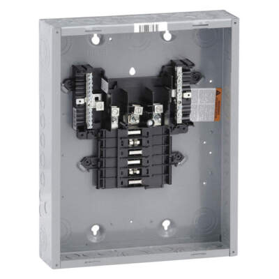 SQUARE D QO312L125G Load Center,125A,Lug,3 Phase,12 Spaces 1D400