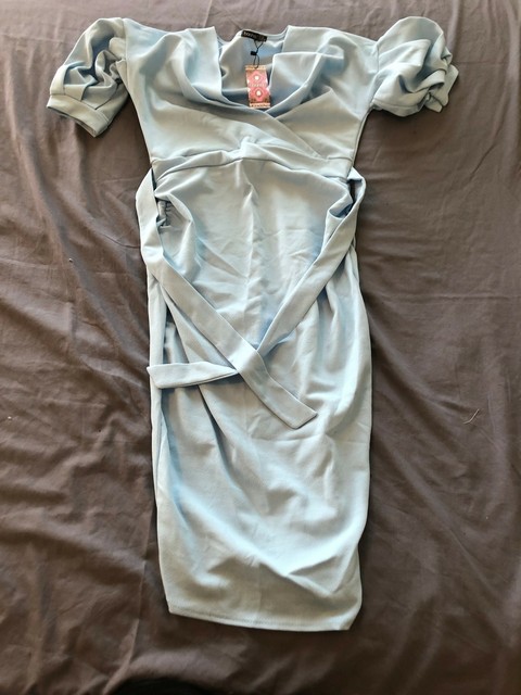 boohoo maternity midi dress