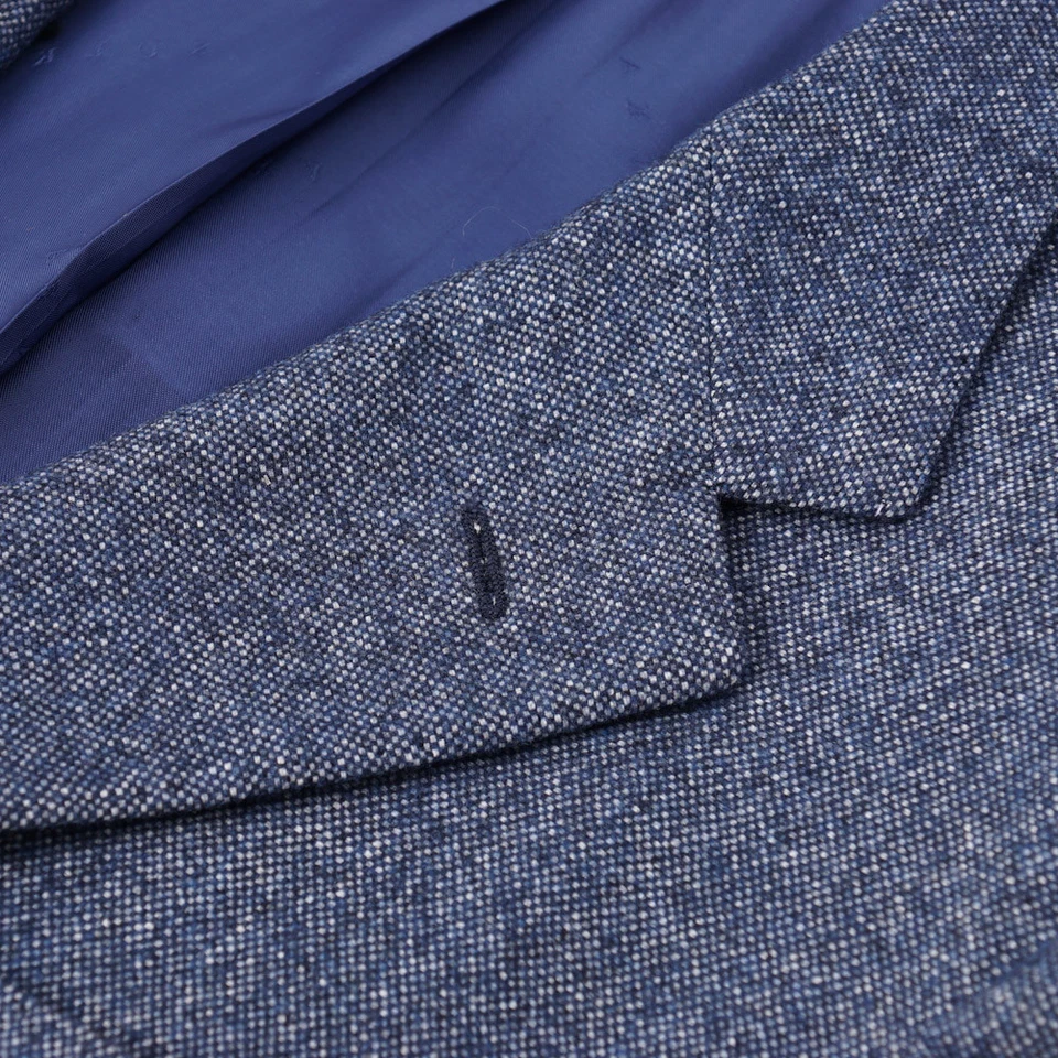 NWT $3095 SARTORIA PARTENOPEA Sky Blue Donegal Patterned Sport Coat 46 R - Image 4 of 4