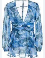 LOVESHACKFANCY Lincoln Dress in Sapphire Size 2