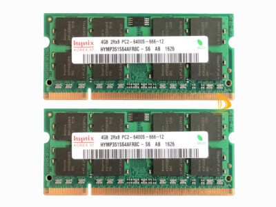 Lot Hynix 8GB/4GB/2GB 2RX8 DDR2 800MHz PC2-6400S SODIMM