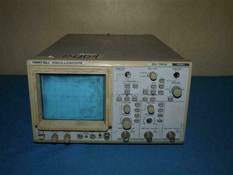Iwatsu SS-7804A SS7804A Oscilloscope w/ missing knob,stand w