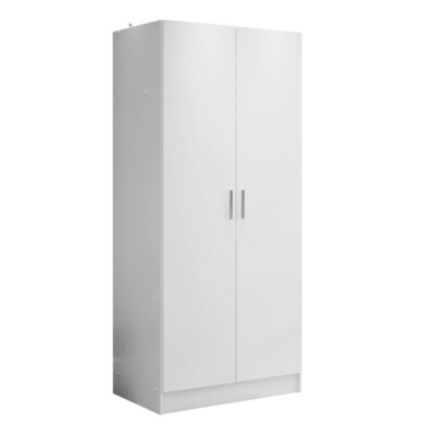 Madesa 2 Door Storage Cabinet with Ample Shelf Space Utility Armoire 31 Inch