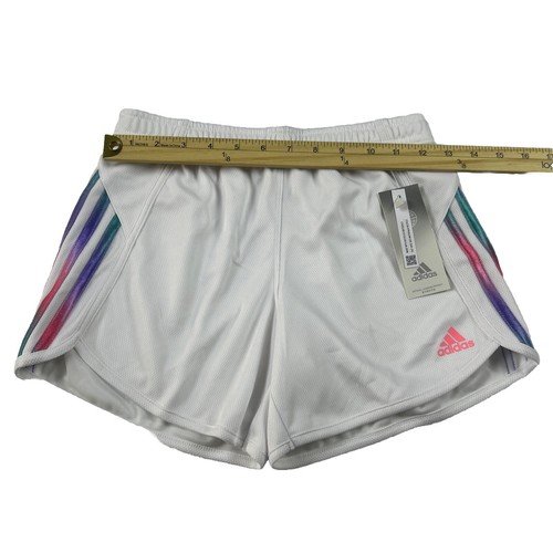 adidas kids 3-Stripes Mesh Shorts, Girls Training Shorts Black Size L (14) NWT - Picture 6 of 9