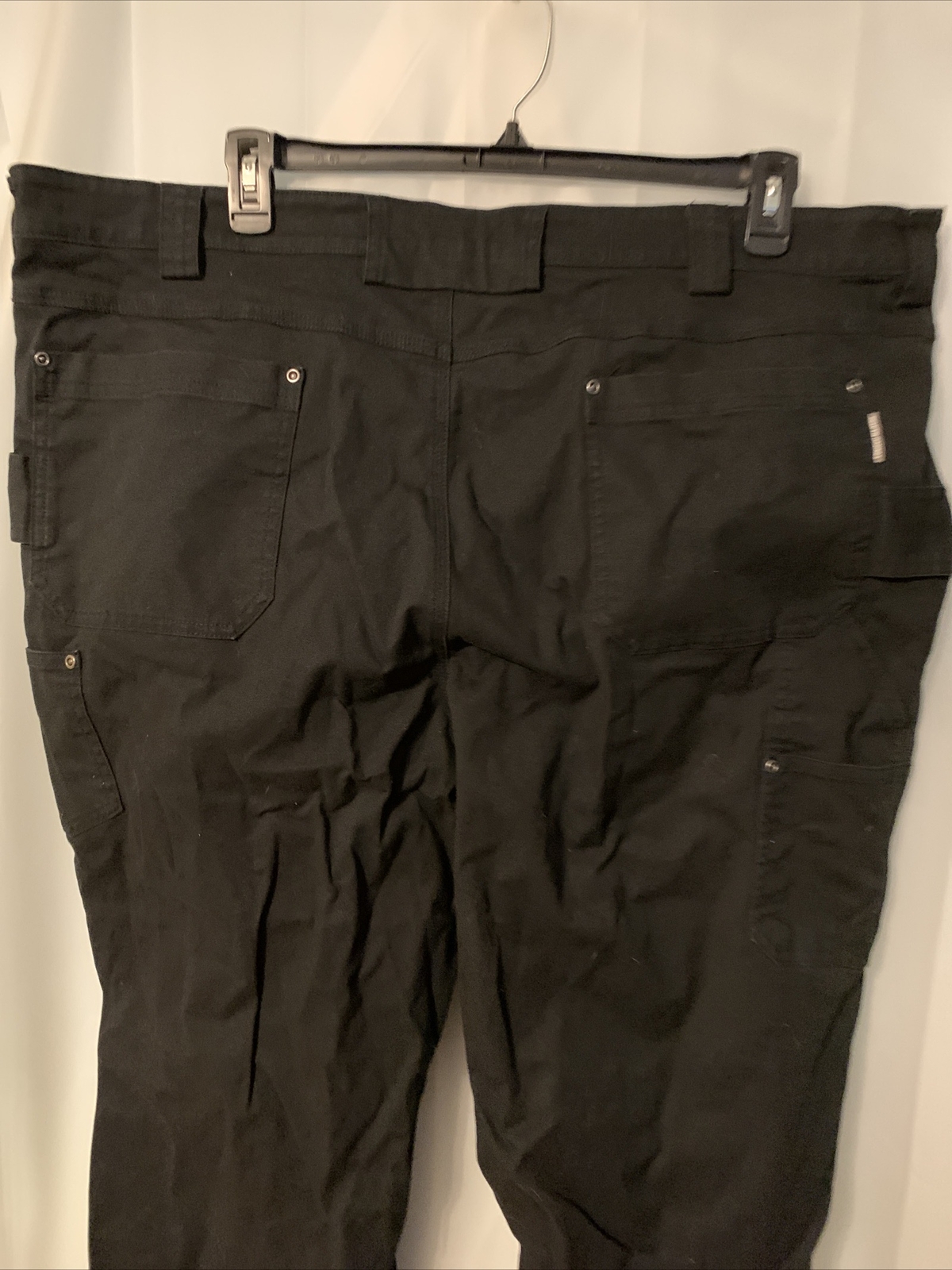Duluth Trading Pants Mens 46X30 Black Flex Fire Hose Relaxed Fit Carpenter Work eBay