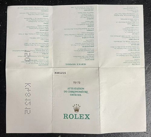 ROLEX Certificate Datejust Ladies Jubilee Bracelet Steel Gold 79173 K481215 '02 - Picture 6 of 8