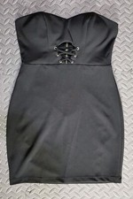 Junior's Black Strapless Dress Size 7 