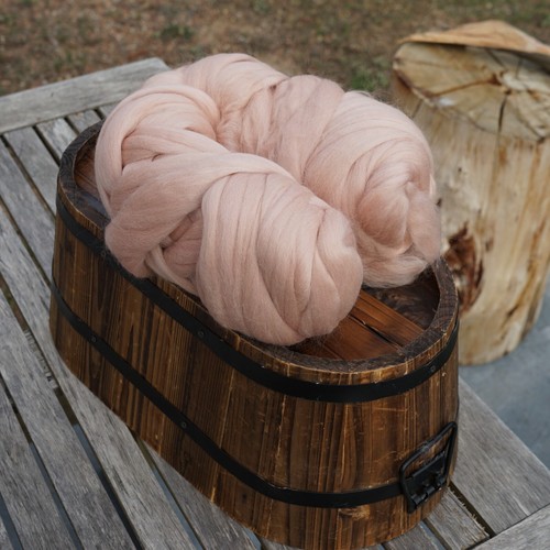 Corriedale Wool Tops roving Shell DHG 50g needle and wet felting spinning - Picture 4 of 8